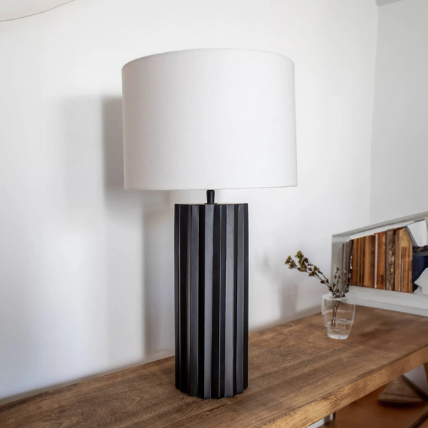  Markslöjd Markslöjd Hashira Table Lamp With Fabric Shade, Black 