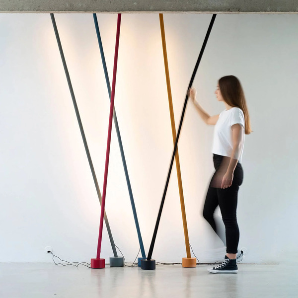 Martinelli Luce Martinelli Luce Elastica Strap Floor Lamp, Black 