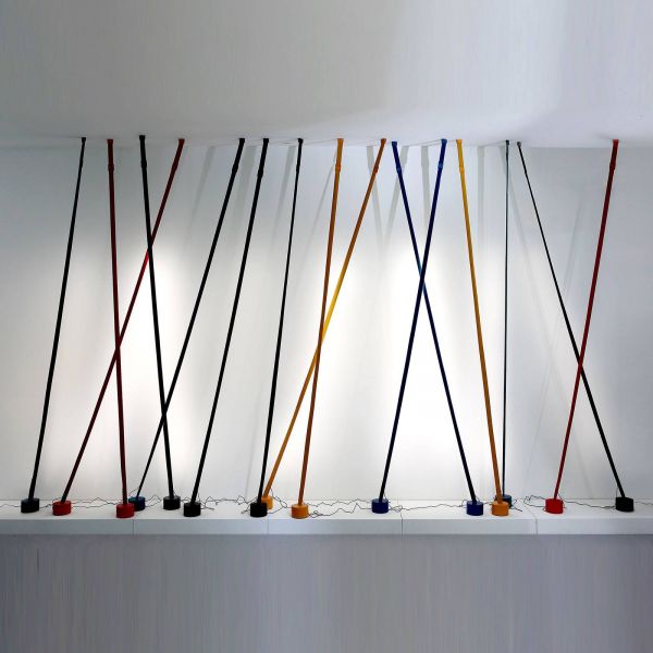  Martinelli Luce Martinelli Luce Elastica Strap Floor Lamp, Blue 