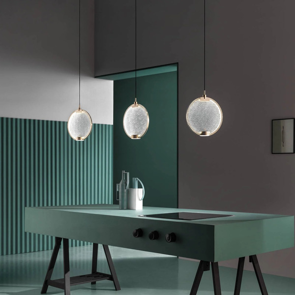  Masiero Masiero Horo S1 Led Pendant Light, Transparent 