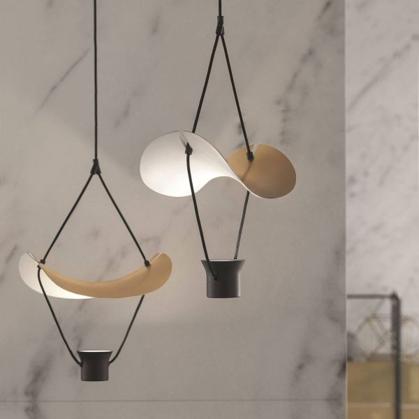  Masiero Masiero Vollee S1 P Led Hanging Light, 44 cm, Up, Gold 