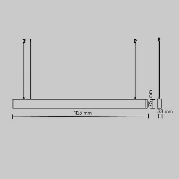  Maytoni Maytoni Led Pendant Light Basis, White, Cct, Length 112.5 Cm 