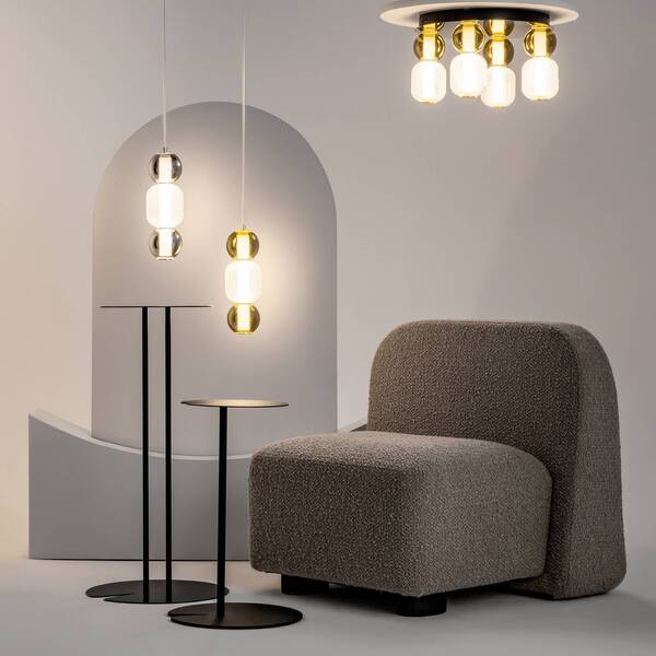  Maytoni Maytoni Led Pendant Light Drop, Chrome-coloured, ø 12 Cm, Glass 