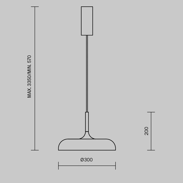  Maytoni Maytoni Led Pendant Light Gerhard, Grey, ø 30 Cm, Metal 