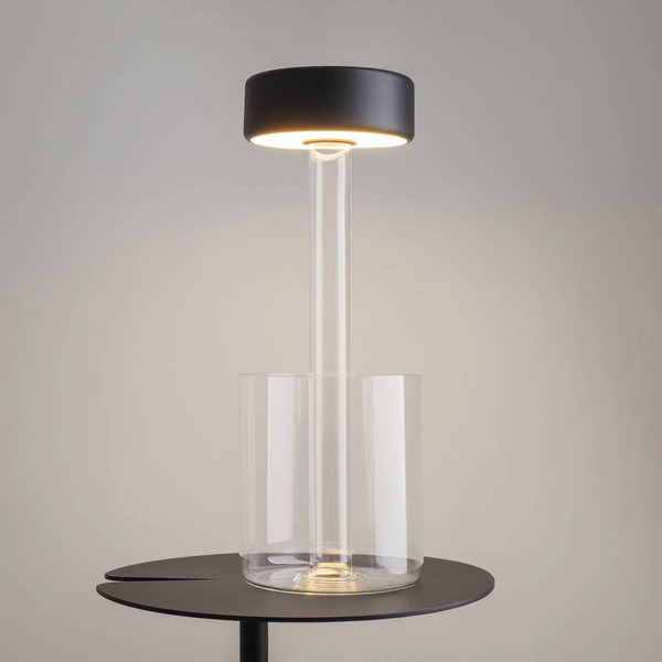  Maytoni Maytoni Led Rechargeable Table Lamp Ai Collaboration, Glass, Black 