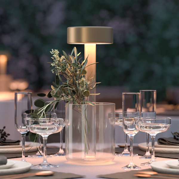  Maytoni Maytoni Led Rechargeable Table Lamp Ai Collaboration, Glass, Gold 