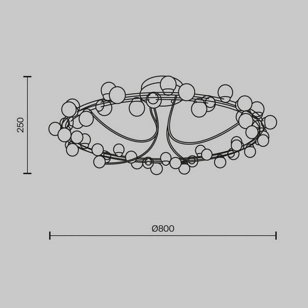  Maytoni Maytoni Tessara Led Ceiling Light, ø 80 Cm, Gold/white 