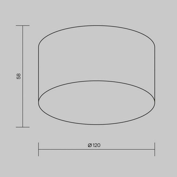  Maytoni Maytoni Zon Led Outdoor Ceiling Light, White, ø 12 Cm, 3,000 K, Metal 