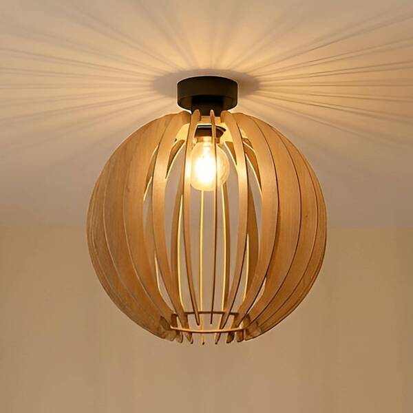  Mcj Mcj Clay Ceiling Light, ø 40 Cm, Birch Plywood, E27 