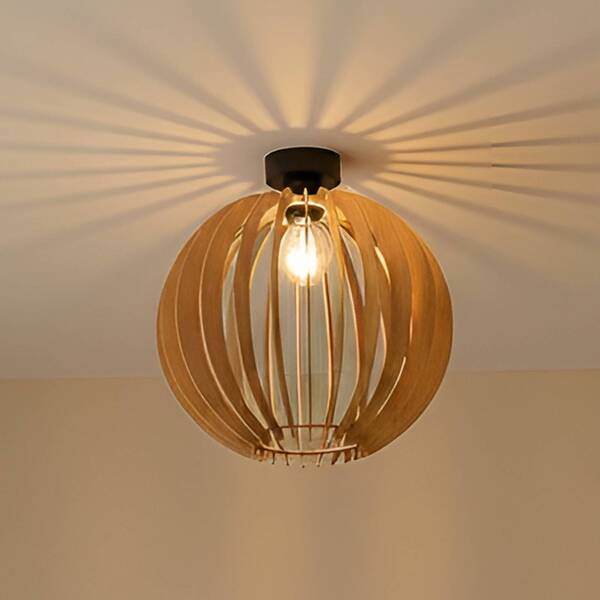  Mcj Mcj Clay Ceiling Light, ø 23 Cm, Birch Plywood, E27 