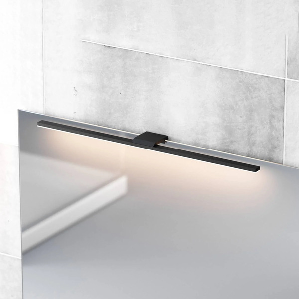  Mcj Mcj Led Mirror Light Triga Ip44 Black 60cm, 4,000k 