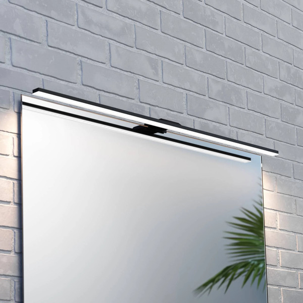  Mcj Mcj Led Mirror Light Triga Ip44 Black 80cm, 4,000k 