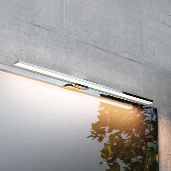  Mcj Mcj Triga Ip44 Led Mirror Light, Chrome, 60cm, 4,000k 