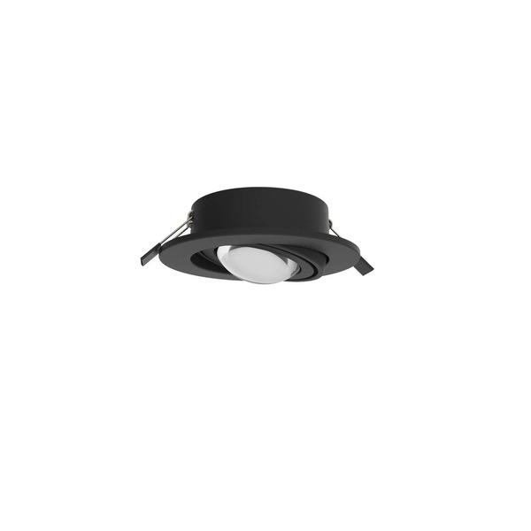  Megatron Megatron Led Recessed Spotlight Planex Powerlens, 4.8 W, Black 