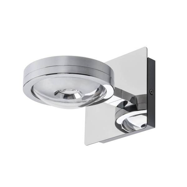  Megatron Megatron Solo Punto Led Wall Light, Chrome 