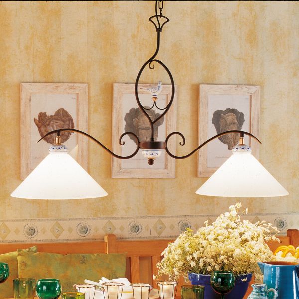  Menzel Menzel Provence Chalet Two-bulb Hanging Light 