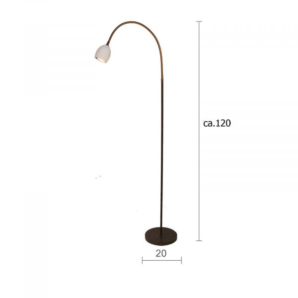  Menzel Menzel Provence Matt Floor Lamp 1-bulb 