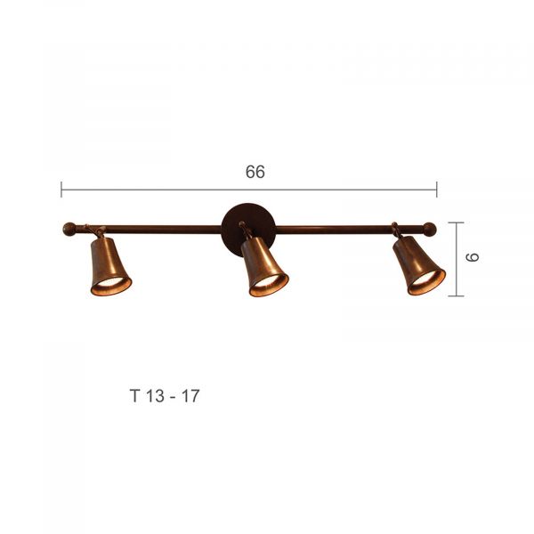  Menzel Menzel Pusta Downlight, Three-bulb 