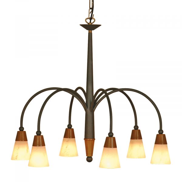  Menzel Menzel Stella Crown-shaped Hanging Light, Six-bulb 