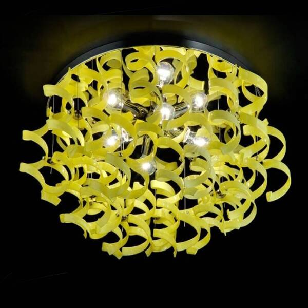  Metallux Metallux Bright Ceiling Light Yellow 70 Cm Diameter 