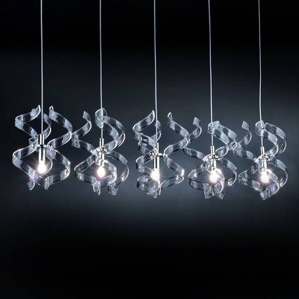  Metallux Metallux Crystal Hanging Light Five-bulb 