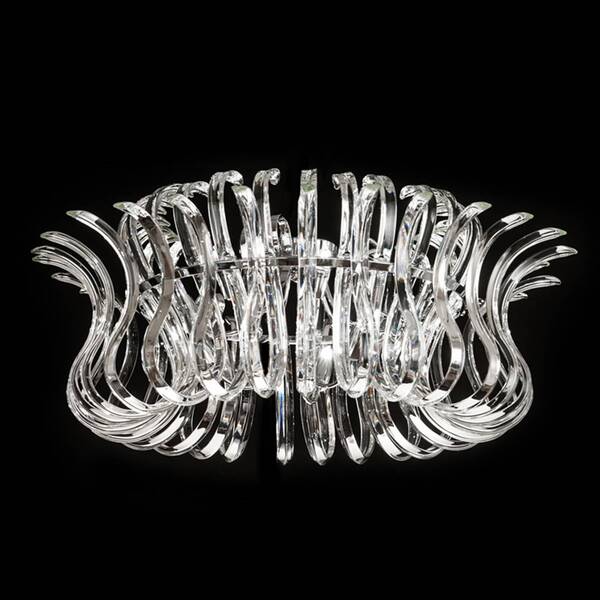  Metallux Metallux Glass Ceiling Light Wave With 65 Cm Diameter 