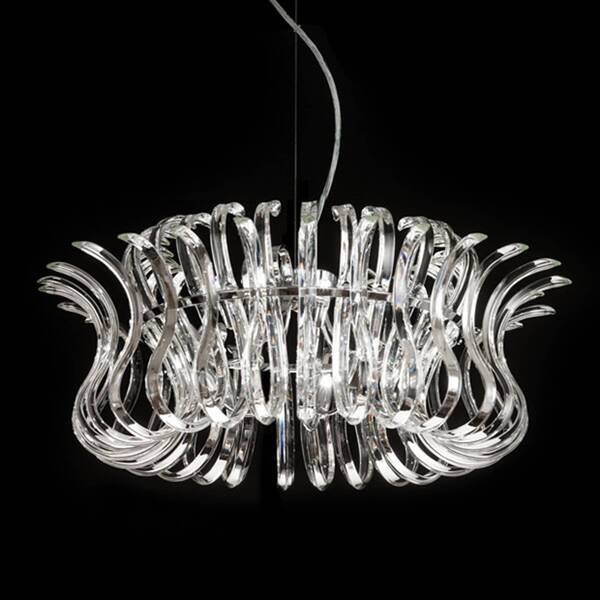 Metallux Metallux Glass Hanging Light Wave With 65 Cm Diameter 