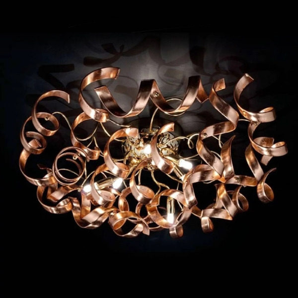  Metallux Metallux Graceful Copper Ceiling Light, Copper 