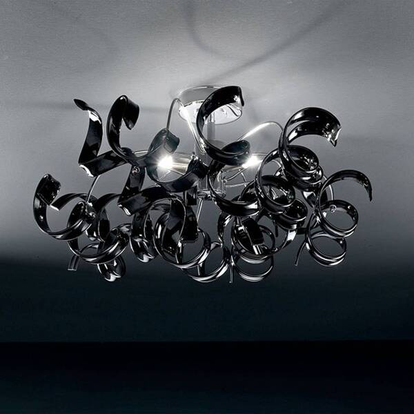  Metallux Metallux Modern Ceiling Light Astro, 3-bulb, Black 