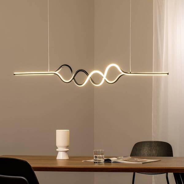 Milagro Lighting Milagro Lighting Ancona Led Pendant Light, Metal, Gold/black, 4,000 K 