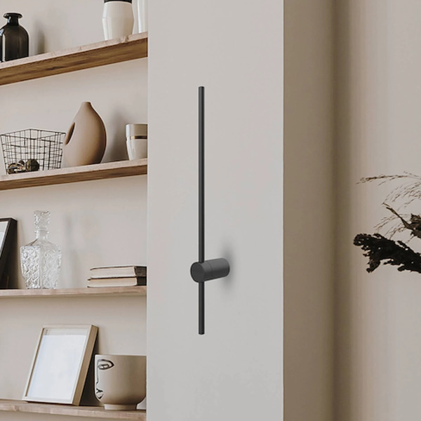  Milagro Lighting Milagro Lighting Led Wall Light Swing, Height 90 Cm, Cct, Metal, Black 