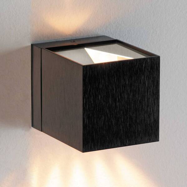  Milan Iluminación Milan Iluminación Dau Cube Wall Light In Black 