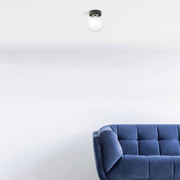  Miloox By Sforzin Miloox By Sforzin Cosmo Ceiling Light, 1-bulb, Black 