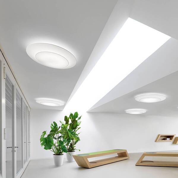  Modo Luce Modo Luce Ring Tonda Ceiling Lamp Triac White ø65cm 
