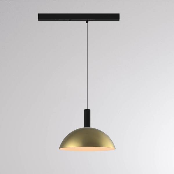  Molto Luce Molto Luce Lora Ii Led Track Pendant Light, Brass, ø 24 Cm, 40° Cct, 3-phase 