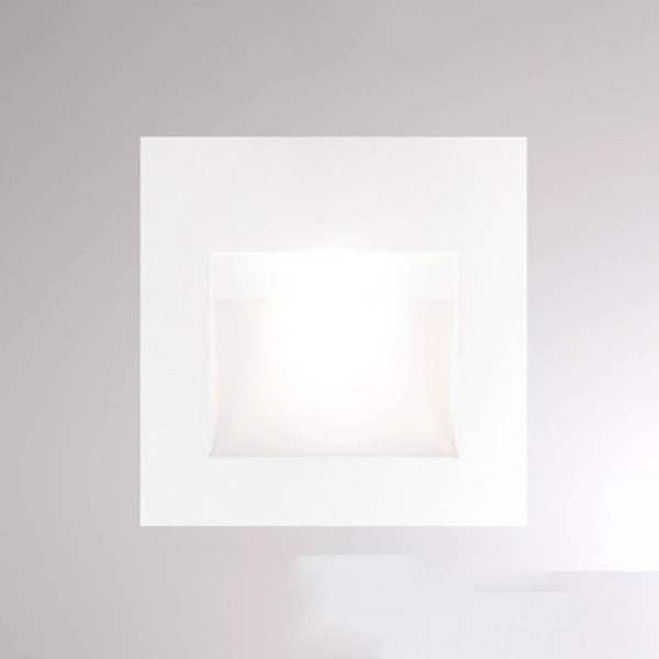  Molto Luce Molto Luce Pan Led Recessed Wall Light, White 