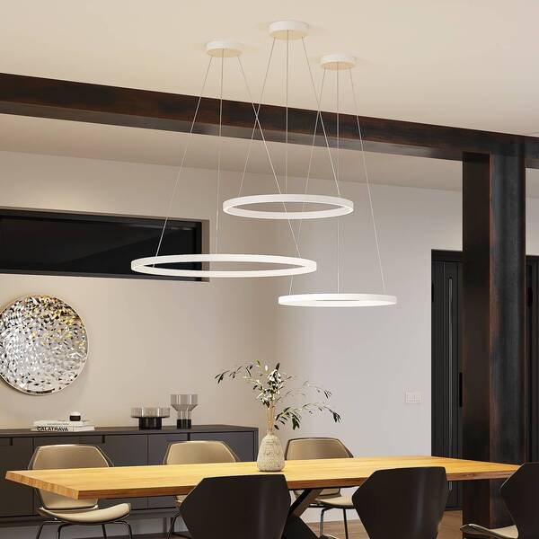  Molto Luce Molto Luce Perfora Led Hanging Light, White, ø 60 Cm, Aluminium 