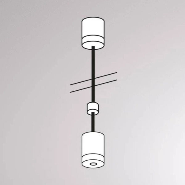  Molto Luce Molto Luce Suspension System For Volare Rail, 100cm, White 