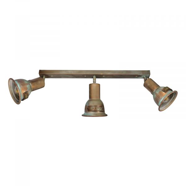  Moretti Luce Moretti Luce Azali 1549.e27 Ceiling Lamp, 3-bulb Antique Brass 