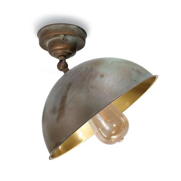  Moretti Luce Moretti Luce Cubic 3245 Ceiling Light Antique Brass 
