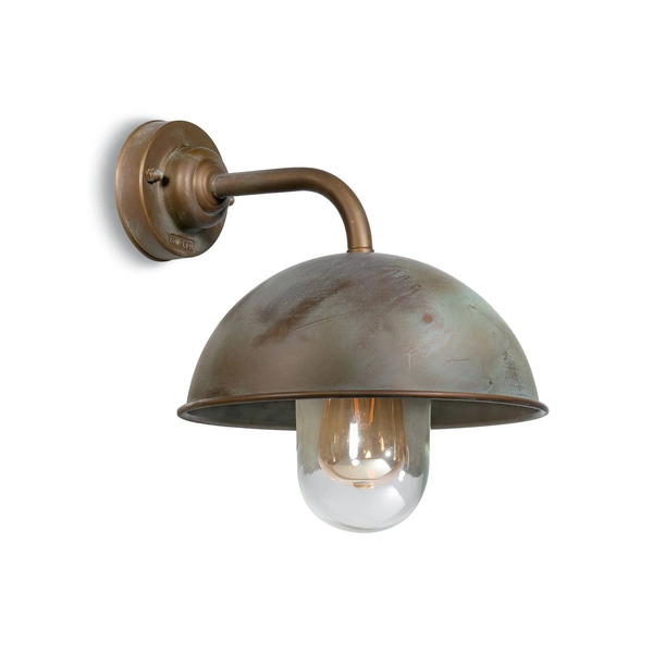  Moretti Luce Moretti Luce Cubic 3239 Wall Light Linear Antique Brass 