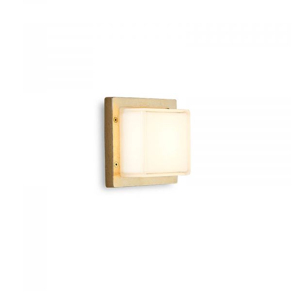  Moretti Luce Moretti Luce Ice Cubic 3403 Led Wall Light, Natural Brass 