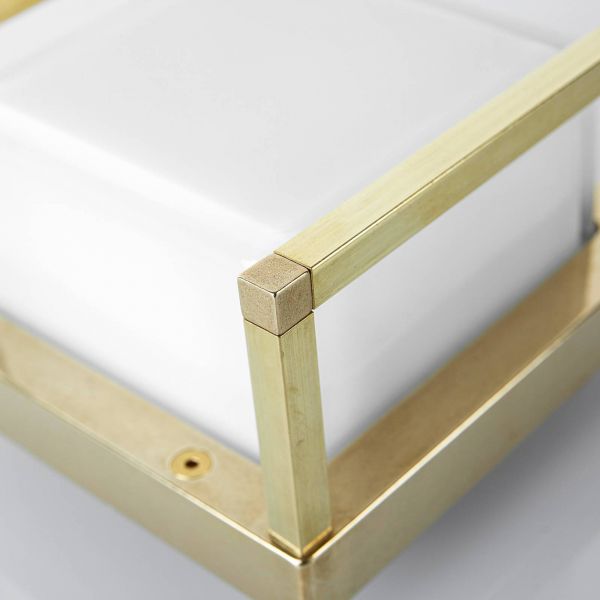  Moretti Luce Moretti Luce Ice Cubic 3405 Led Wall Light, Natural Brass 