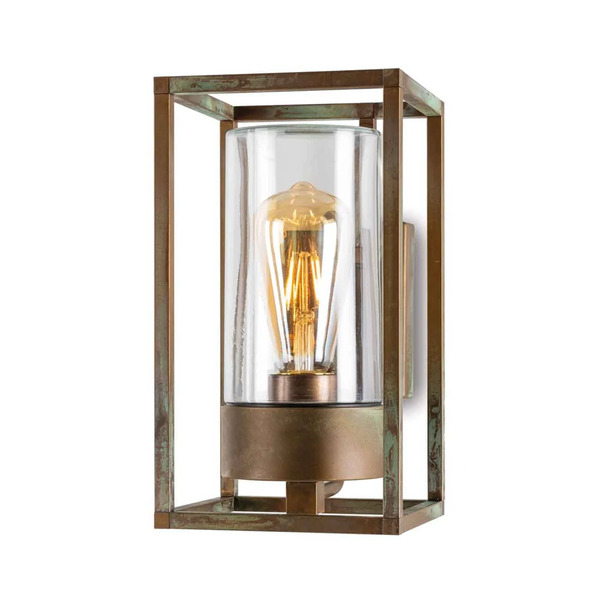  Moretti Luce Moretti Luce Outdoor Wall Light Cubic³ 3364 Brass Antique/clear 