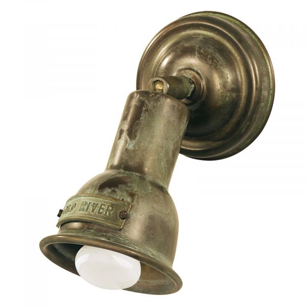  Moretti Luce Moretti Luce Pivotable Wall Light Spotisland, Antique Brass 