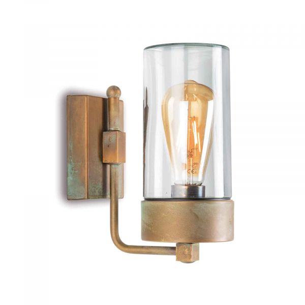  Moretti Luce Moretti Luce Silindar 3390 Wall Light Antique Brass/clear 