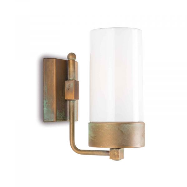  Moretti Luce Moretti Luce Silindar 3390 Wall Light Antique Brass/opal 