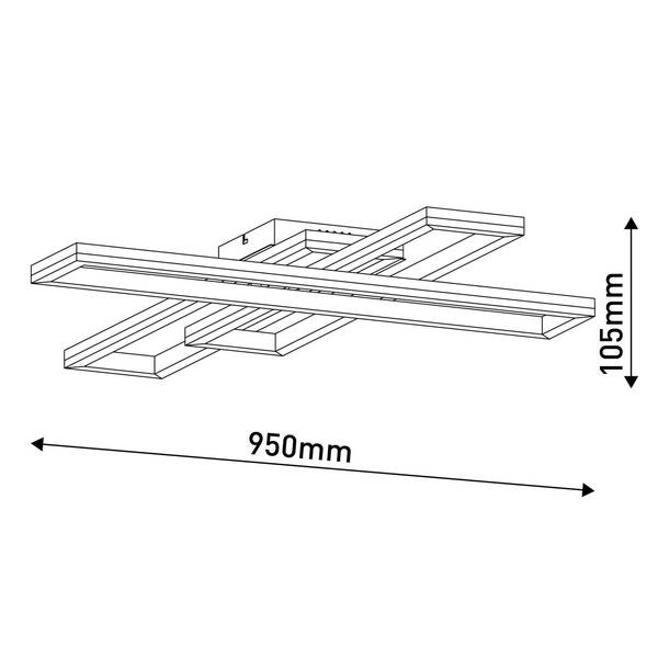  Näve Näve Bantry Led Ceiling Light, 3 Rectangles, Cct, Rgb 