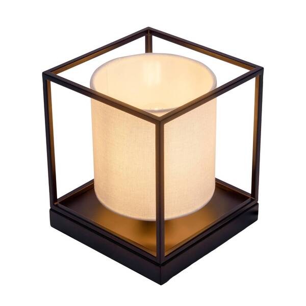  Näve Näve Beta Table Lamp, Metal, White Fabric Lampshade 