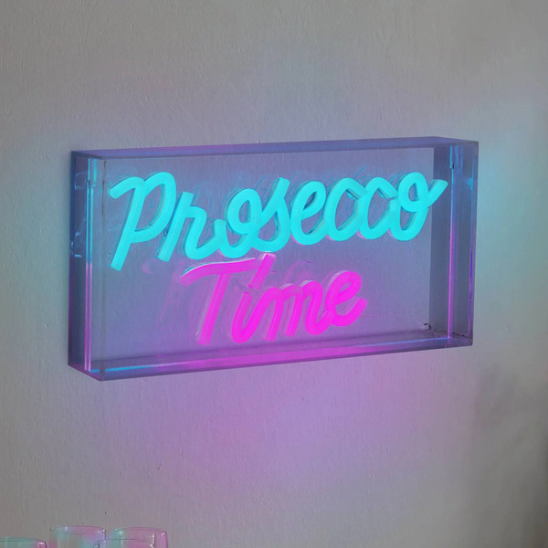  Näve Näve Led Wall Lamp Prosecco Time Clear 30x15 Cm Plastic Usb Rgb 